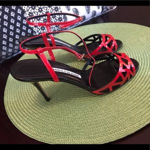 Authentic Manolo Blahnik Open Toe Heels 👠